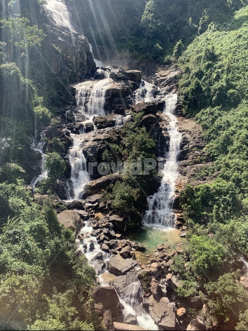 계곡,폭포,물,산림,베트남