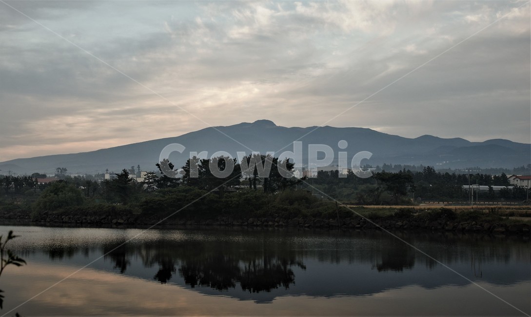 한라산,제주풍경,제주수산저수지,일출풍경,제주,제주도,제주시