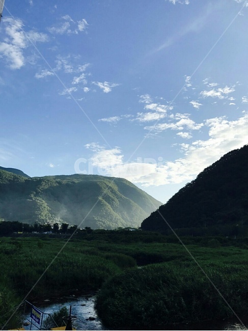 반사,산,구름,자연,나무,자연,풍경,nature,landscape,outdoors,옥외