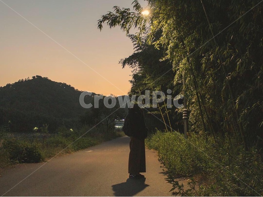 clothing,의류,person,사람,노을,풍경,산책