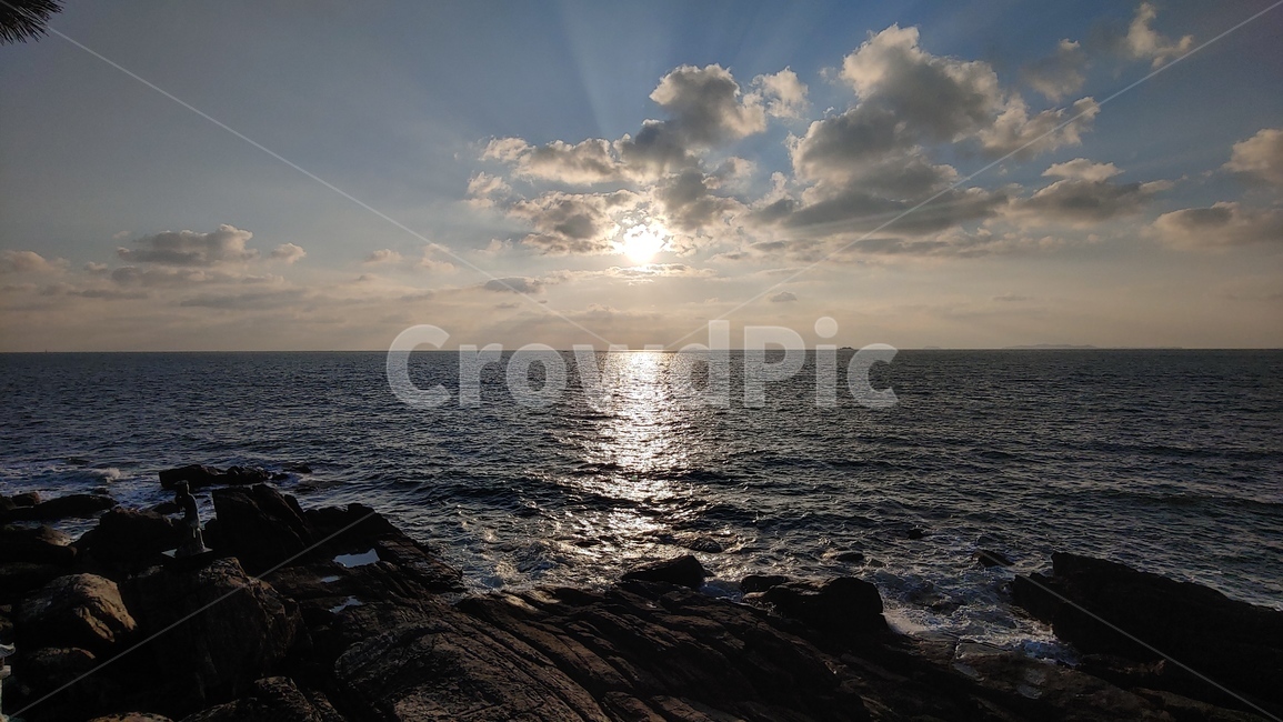 nature,자연,outdoors,옥외,sunlight,바다,해,햇빛,하늘,sky,cloud,구름,flare,light,빛,일몰,자연,풍경,nature,landscape,플레어