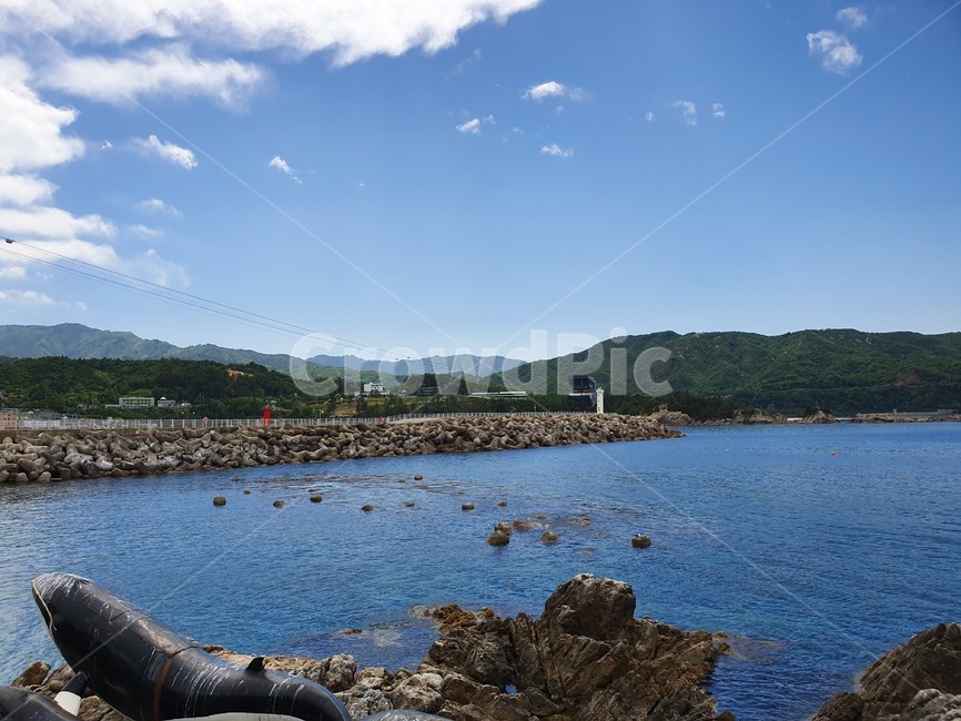 산,하늘,바다,동해,절경,탁트인,풍경,멋진,파란하늘,푸른하늘