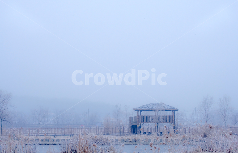 안개,공원,풍경,시설물,정자,겨울,계절,감성,겨울,계절,winter,season,자연,풍경,nature,landscape,outdoors,옥외