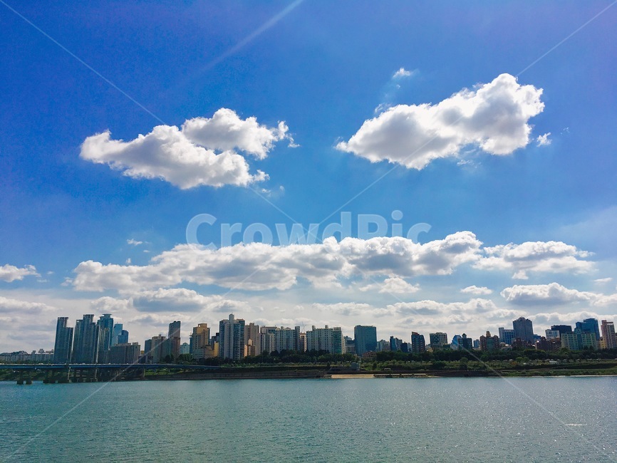 한강,하늘,화창,맑은날,구름,sky,파란,자연,서울