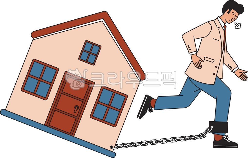 집,쇠사슬,chain,체인,영끌,하우스푸어,빚,짐,갭투자,부동산,투자,비싸다,비쌈