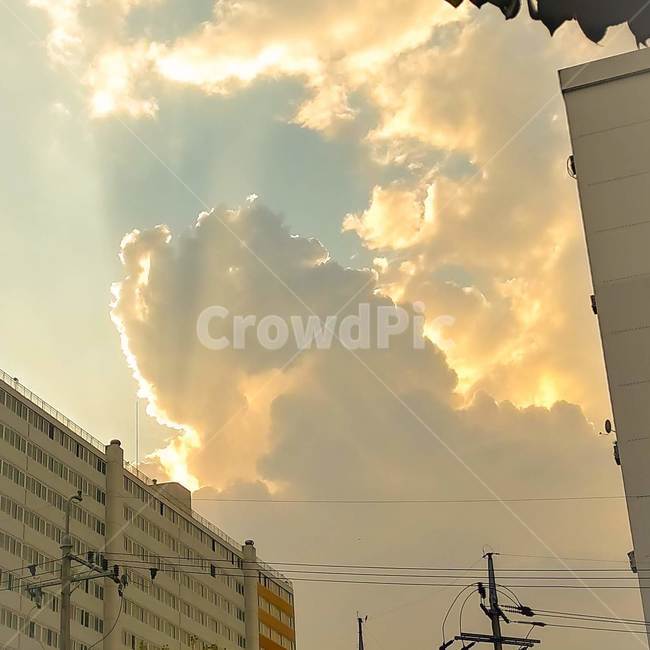 구름,cloud,햇빛,sun,날씨,weather,outdoors,아파트,노을