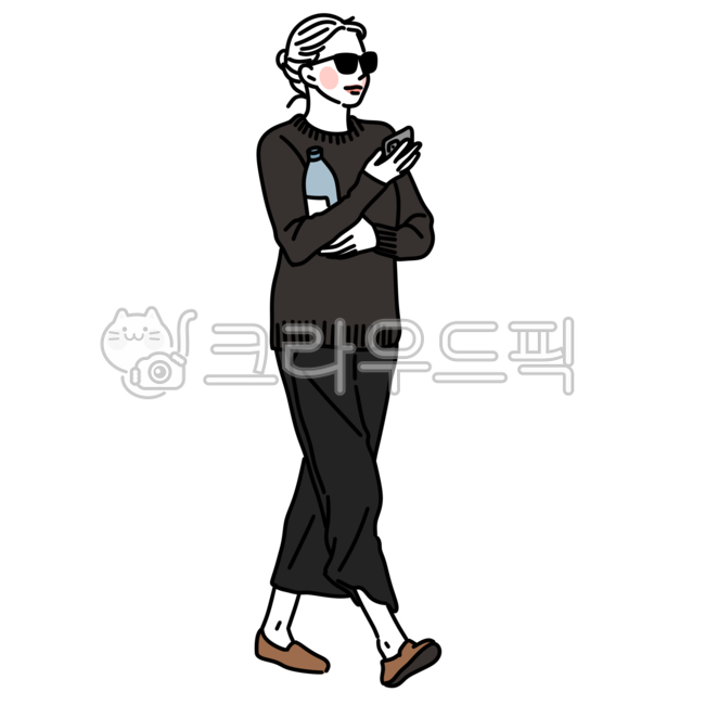 사람,사람그림,사람일러스트,인물,드로잉,라인드로잉,패션,가을패션,겨울패션,포즈,자연스러운포즈,소스,디자인소스,person,walking,걷는