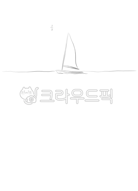 line, drawing, illustration, sketch, sea, 사진,이미지,일러스트,캘리그라피 - Artty작가