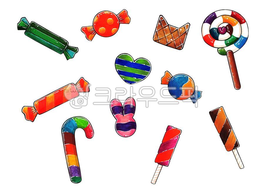 candy,snack,sticker,illustration,Halloween Day,sweet,valentines day,sugar,White Day