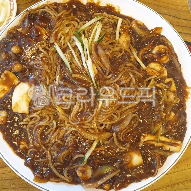 noodle, 국수, 쟁반짜장, 짜장, 식사, 사진,이미지,일러스트,캘리그라피 - 나미남편작가