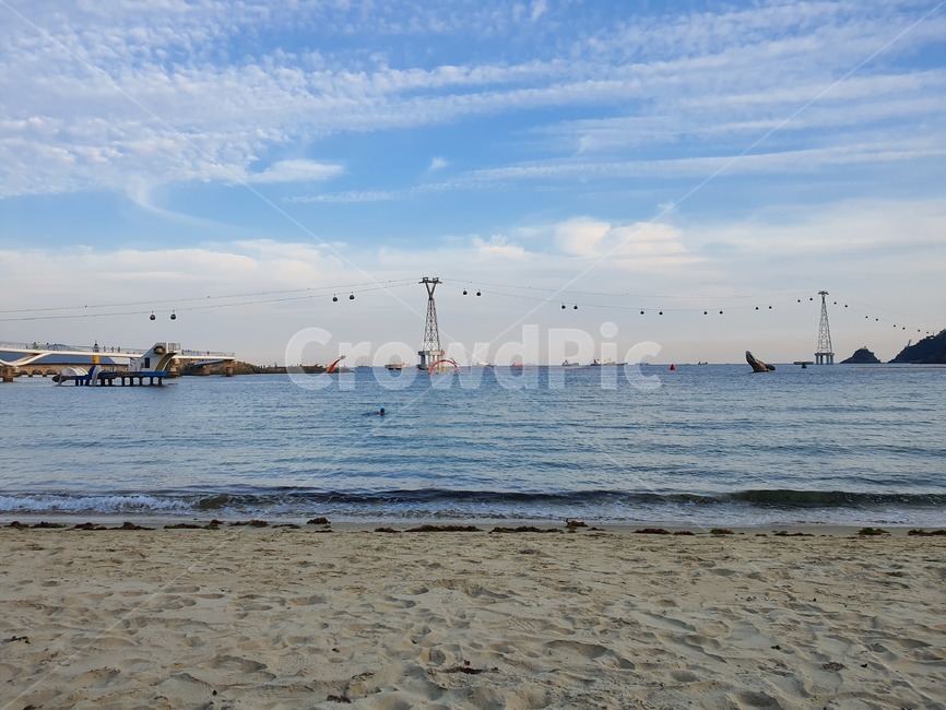 바다,송도,케이블카,하늘,화창한,sky,구름,모래,해수욕장,송도해수욕장,바닷가,sea,busan,부산,모래사장,sand,자연,풍경,nature,landscape,water,물