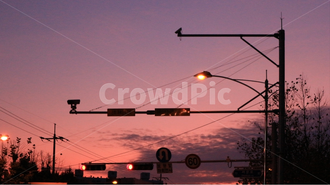 일몰,저녁,노을,하늘,감성,신호등,썸네일,sunset,dusk,sky,sign,lofi,thumbnail