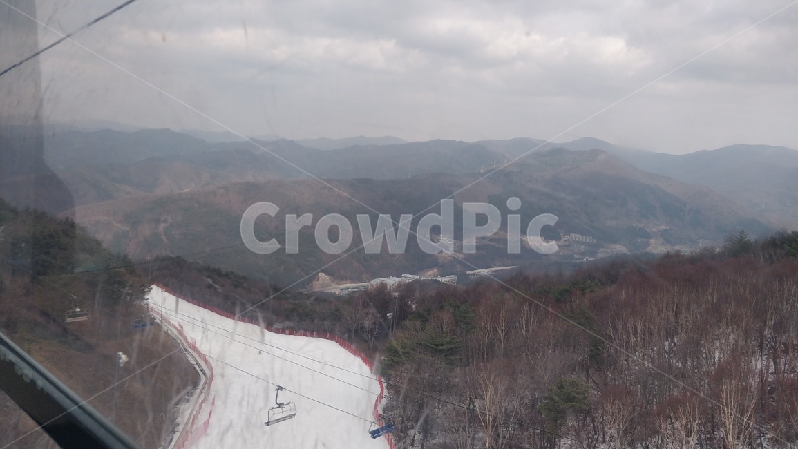 스키장,겨울,초봄,산,풍경,겨울,계절,winter,season