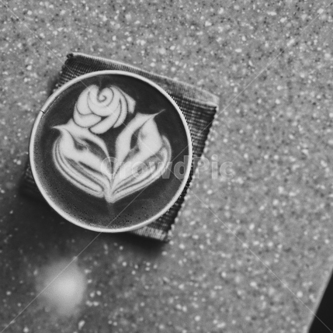 라떼아트,커피,카페라떼,coffee,latteart,커피,카페,coffee,cafe,흑백,모노톤,monochrome,black and white