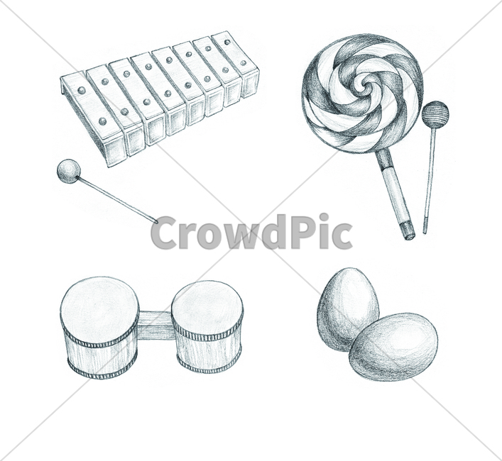 손그림,handdrawing,연필,pencil,연필라인,pencilline,연필그림,pencilpicture,악기,instrument,실로폰,xylophone