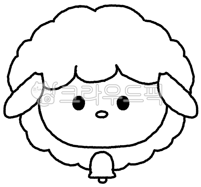 양,귀여운,캐릭터,흰색,동물일러스트,동물캐릭터,얼굴,임티,이모티콘,십이지,십이지신,가축,진사오미,미시,미,램,양띠,sheep,lamb,양고기,양갈비,양꼬치,정육점,라인,스케치