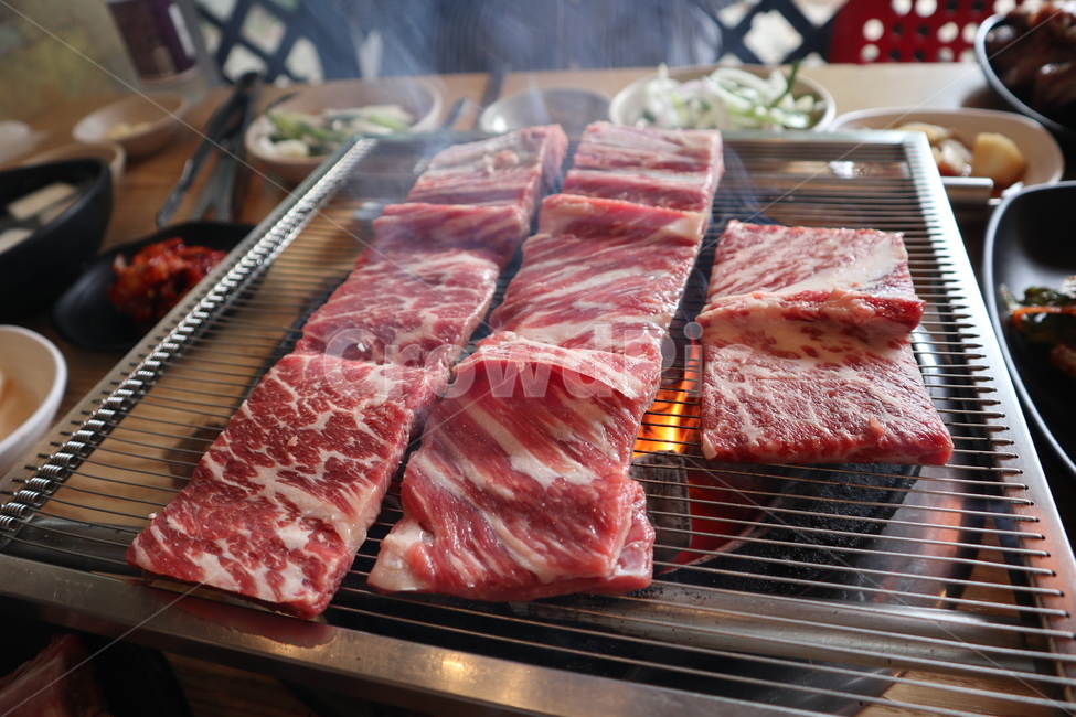 갈비,소갈비,고기,숯불구이,생갈비