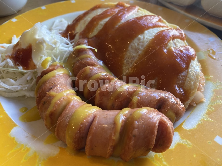 오므라이스,소세지,소세지오므라이스,분식,음식,food,볶음밥,소시지