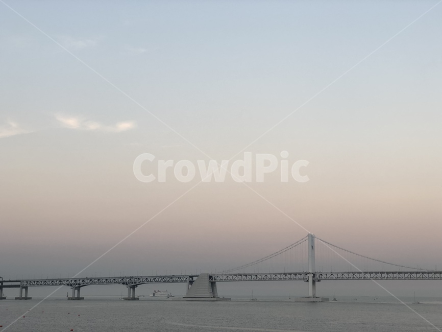 광안대교,부산,광안리해수욕장,노을,핑크하늘,sunset,일몰,건축물,건물외관,exterior,building,structure,architecture,construction