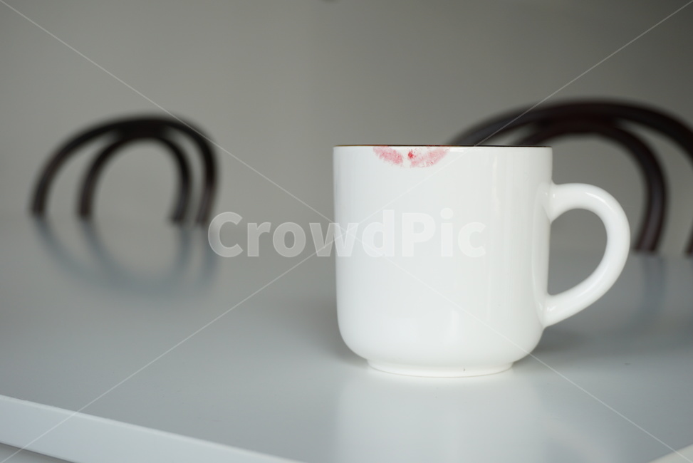 lip marks,mug cup,coffee,Home Cafe