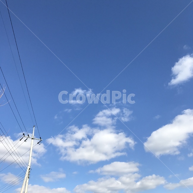 푸른,하늘,파란,구름,전봇대,케이블,선,sky,cloud,blue,자연,풍경,nature,landscape