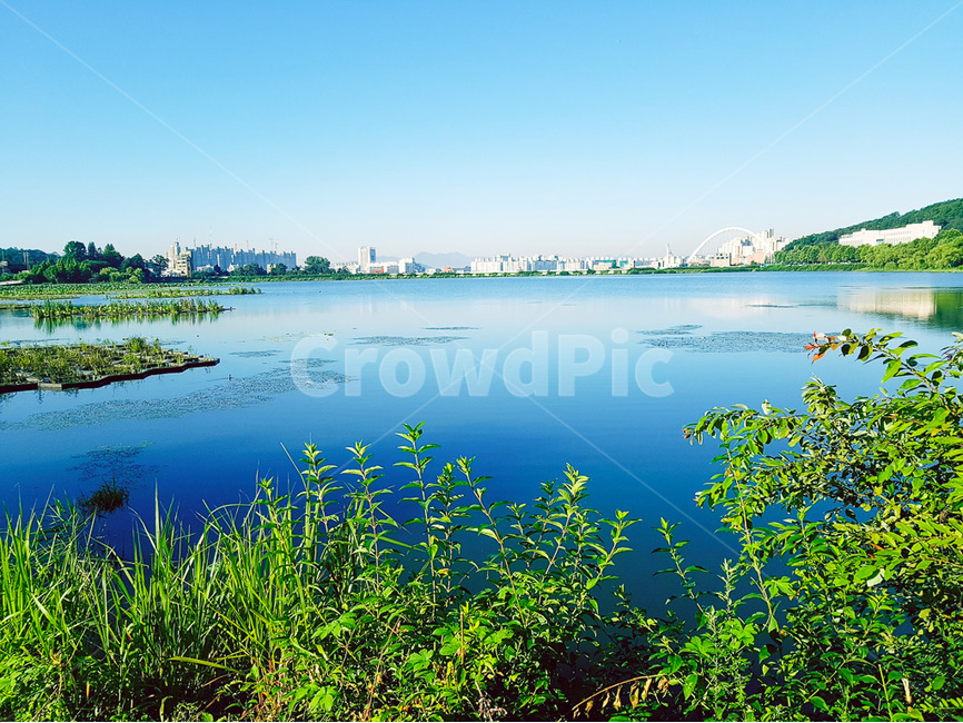 신정호수,여름,파랑,하늘,풍경,자연,풍경,nature,landscape,한국자연풍경,한국자연경관,korea nature landscape,water,물,outdoors,옥외,land,땅