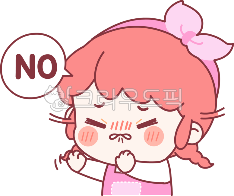 character,refuse,sticker,cuteness,Expression of emotion,emoticon,Girls