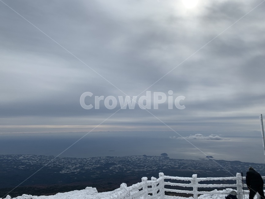 제주,제주도,산,설산,겨울,한라산,자연,풍경,눈