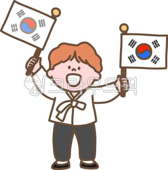 child,happy,character,cute,Taegeukgi,little,children,national day,hanbok,traditional clothing,Korea,boy