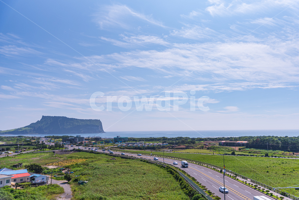 road,풍경,자연,nature,제주,성산일출봉,색감,여름