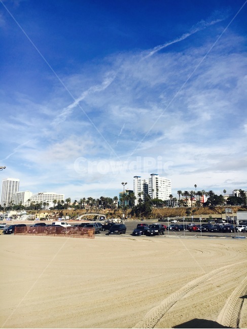 car,parkinglot,beach,cloud,landscape,scenery,scene,view,풍경,차,하늘,나무,주차장,해변,바다,미국,산타모니카해변,santamonica,sky,tree,america