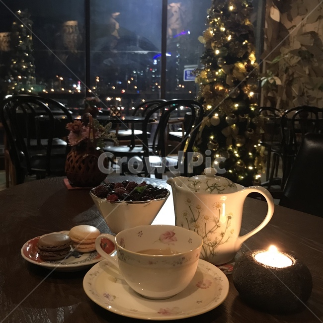 카페,따뜻한,야경,커피,크리스마스,겨울,커피,카페,coffee,cafe