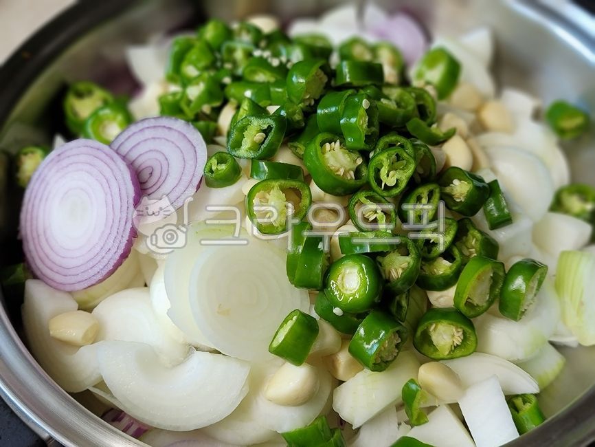 마늘, 고추, 양파, 자색양파, 야채, 사진,이미지,일러스트,캘리그라피 - 정화영c작가