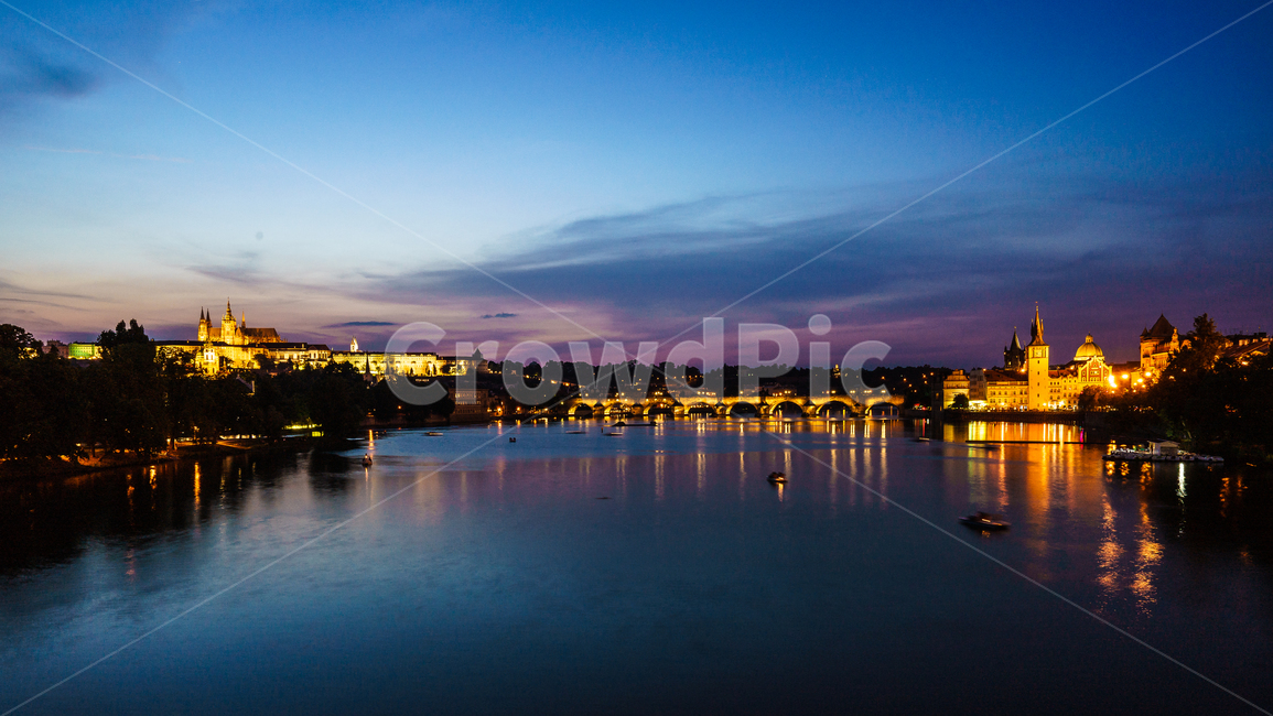 Prague night view,praque,Czech Republic,Prague sunset,praha,Prague