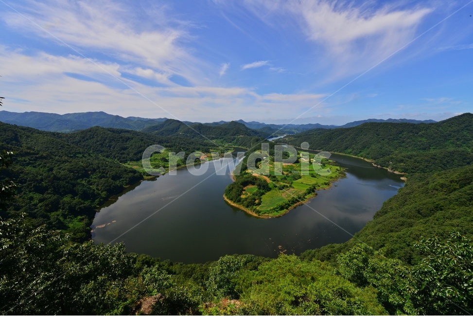 nature,자연,scenery,풍경,outdoors,옥외,landscape,경치,water,물,river,강,임실,국사봉,물돌이,태극물돌이,임실물돌이,임실태극물돌이,하늘,구름,여름,계절