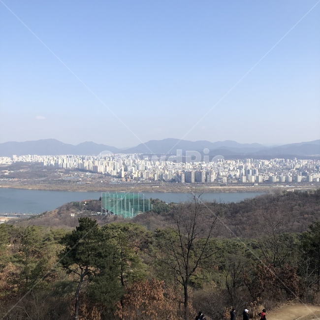 아차산,경치,산,도시경치,자연,nature,outdoors,person