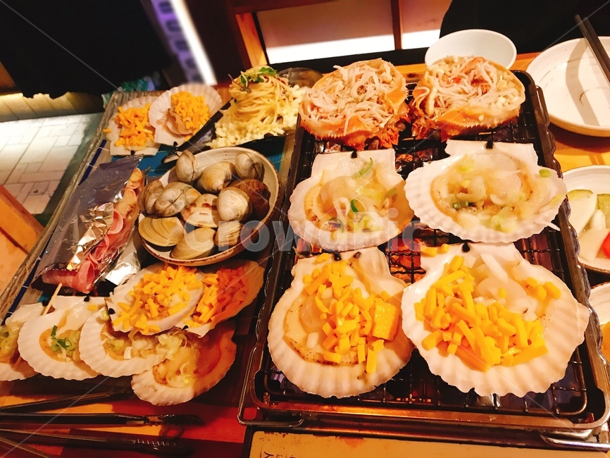 조개구이,해산물,조개,술안주,회식
