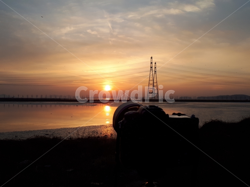 출사,사진,일출,바다,철탑,배경,사진작가,포토그래퍼,photographer,사물,물건,오브젝트,thing,object,matter