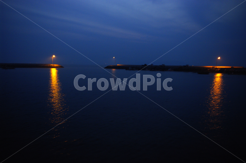 풍경,바다,하늘,sea,가로등,조명,야경,밤,풍경,nightscape,night,landscape