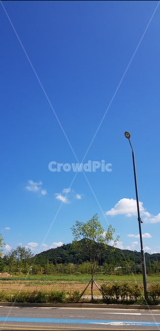 하늘,전봇대,도로,풍경,날씨,맑음,푸른,자연,풍경,nature,landscape,lamp post,램프 포스트