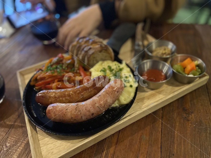 food,소세지,bread,potato,안주,햄