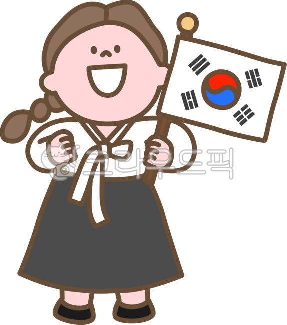 child,happy,character,cute,Taegeukgi,little,children,national day,girl,hanbok,traditional clothing,Korea