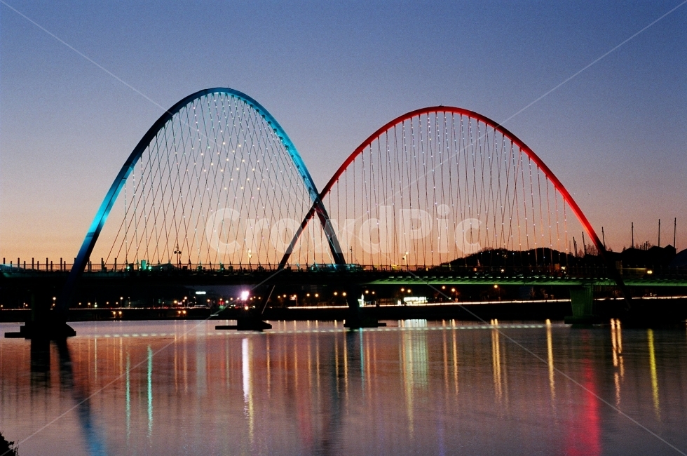 야경,엑스포다리,반영,필름사진,필름카메라,야경,밤,풍경,nightscape,night,landscape,랜드마크,landmark,tourist attraction,한국랜드마크,한국관광지,한국명소,korea landmark,korea tourist attraction,architecture,건축물,building,건물,bridge,다리,arched,아치형,arch,아치