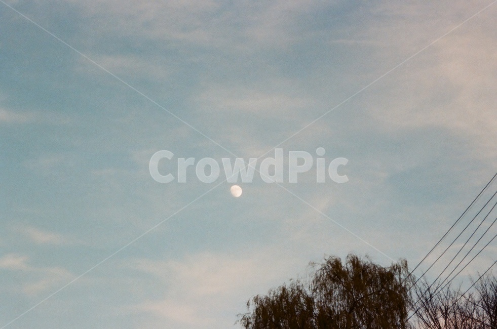 nature,자연,옥외,outdoors,하늘,구름,노을,달,moon