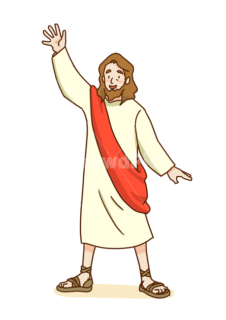 hi,church,greeting,faith,religion,smile,character,jesus,Jesus,painting,Christian,illustration,protestant