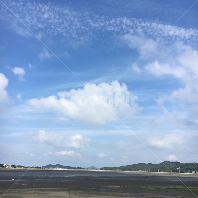하늘,바다,풍경,구름,자연