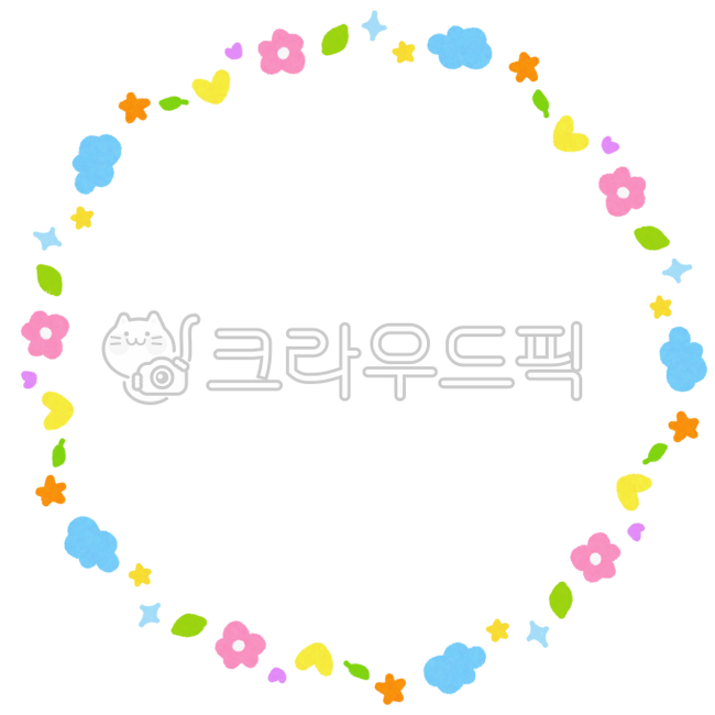 Frame,border,illustration,hand drawing,png,circle,circle,circle frame,circle border,background,background,decoration,sticker,cloud,heart,love,star,flower,petal,plant,leaf,leaf,glitter