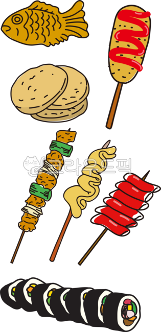떡꼬치,떡,분식,음식,길거리음식,간식,food,koreanfood,streetfood,빨떡볶이떡,떡꼬치그림,떡꼬치일러스트,김밥,김밥일러스트,한식,붕어빵,핫도그,호떡,어묵꼬치,오뎅,붕어빵일러스트,핫도그일러스트,어묵일러스트,호떡일러스트