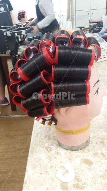 미용사자격증,펌,파마,미용마네킹,머리