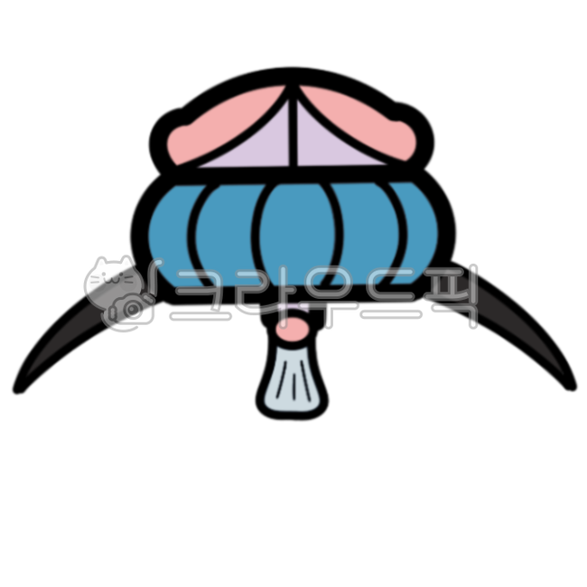 족두리,한복,머리띠,한복머리띠,족두리일러스트